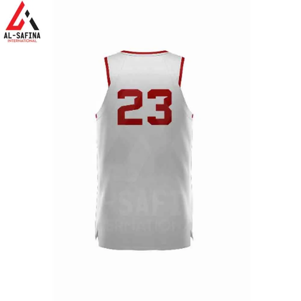 Мужская баскетбольная форма из полиэстера с сублимационной печатью