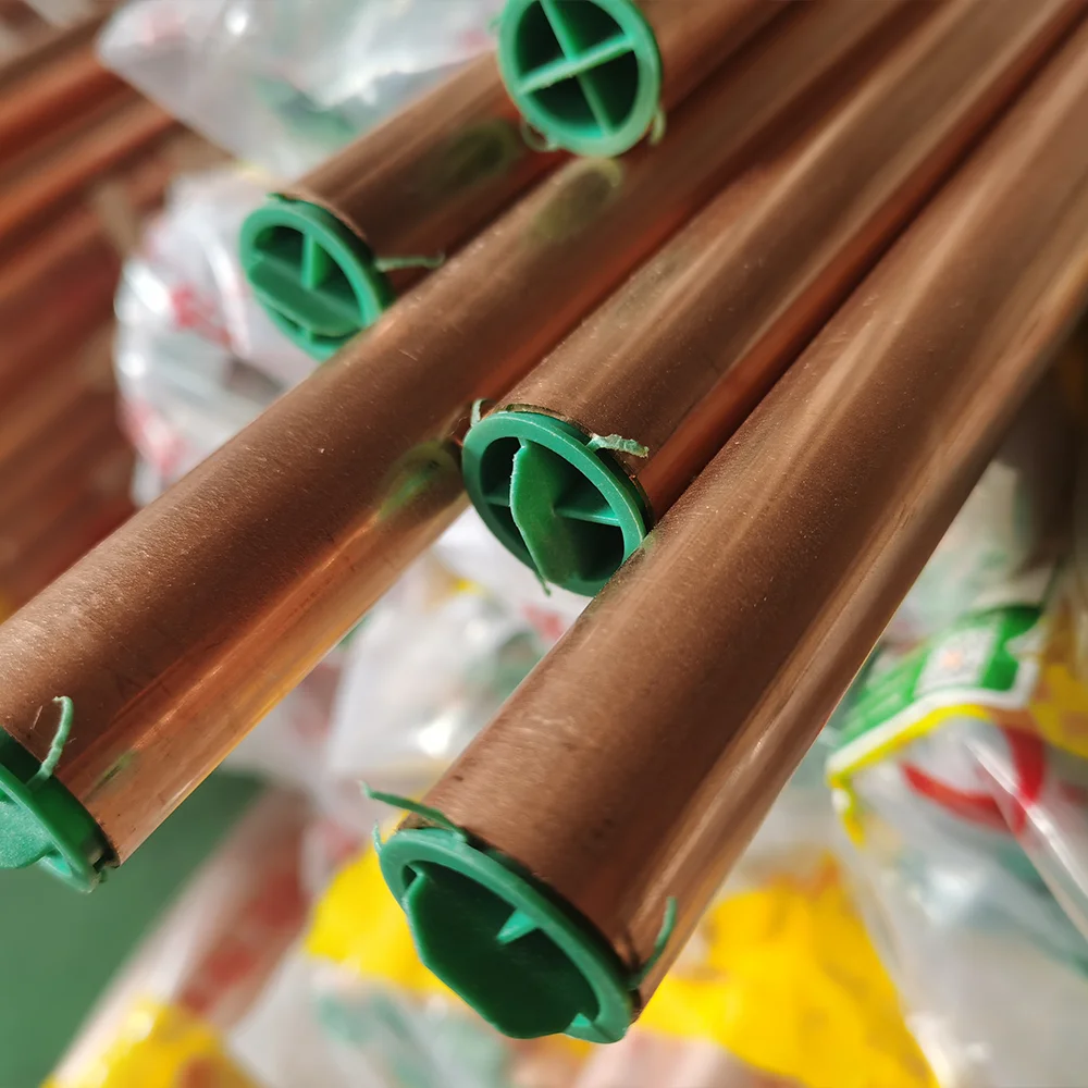 Medical Copper Pipe Supplier EN 13348 OF-CU 2.0040 C10100 Straight Copper Tubes  L Type for Gas