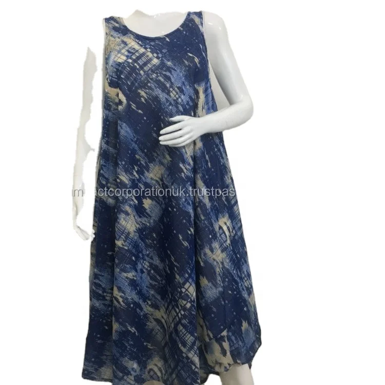 Coastline Exclusive Plaid Pattern Maxi Dress Casual Beach Umbrella Cut with Long Stretchable Lining Evening Collection