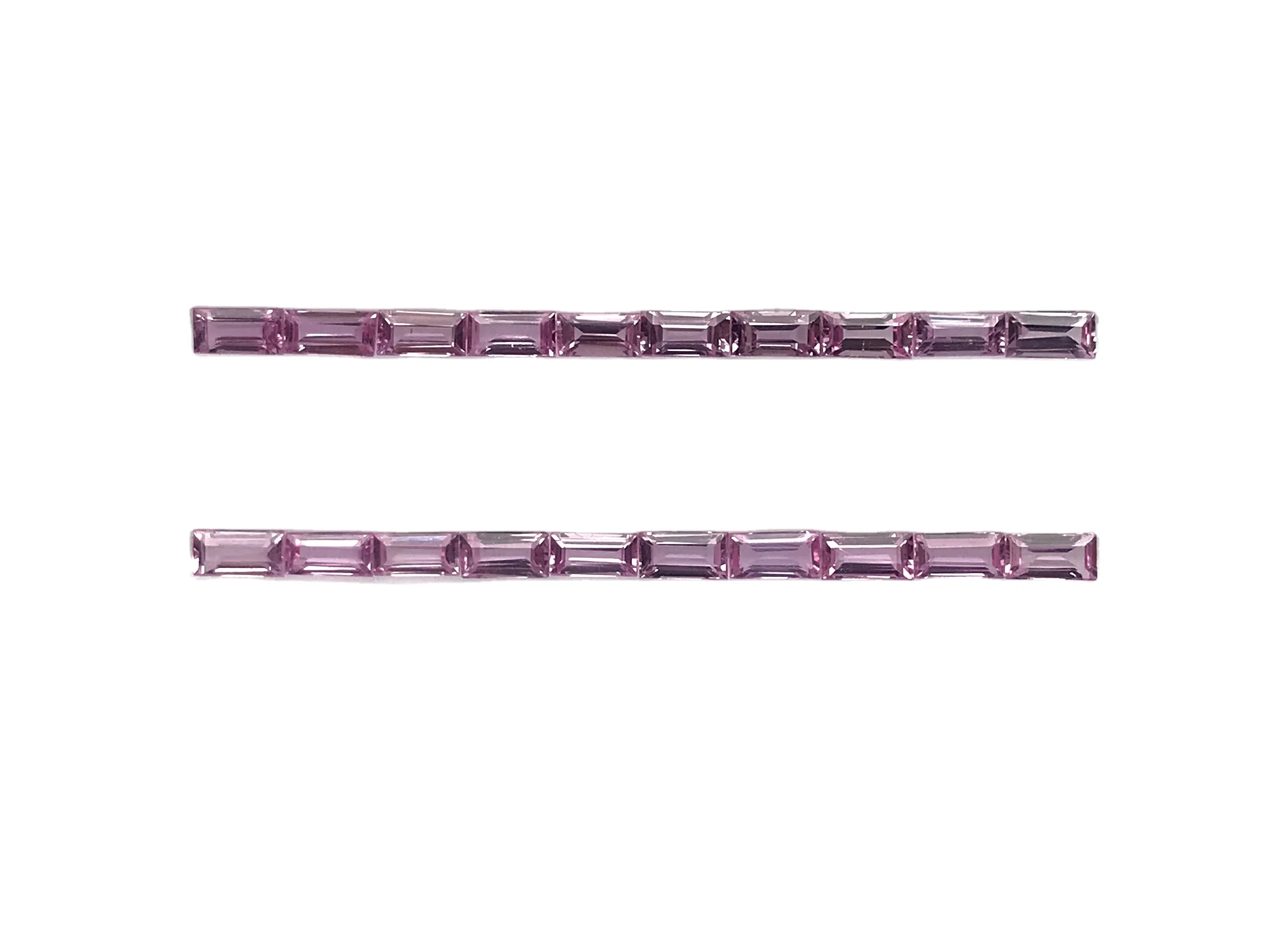4x2mm Natural Pink Sapphire Baguette Faceted Loose Gemstone For Jewelry Making Wholesale Price Natural AAA Top Quality Gemstone