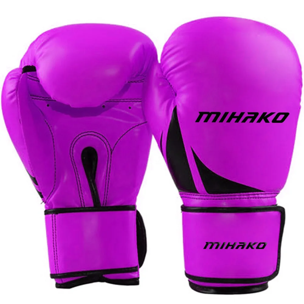 Amazon hot sale pu leather boxing gloves black boxing gloves training and fighting ufc