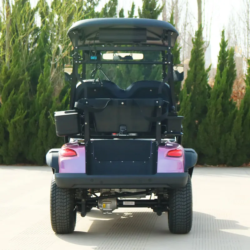 New Design Steel 4 Person Motorized Street Legal Custom 72v Electric Golf Cart