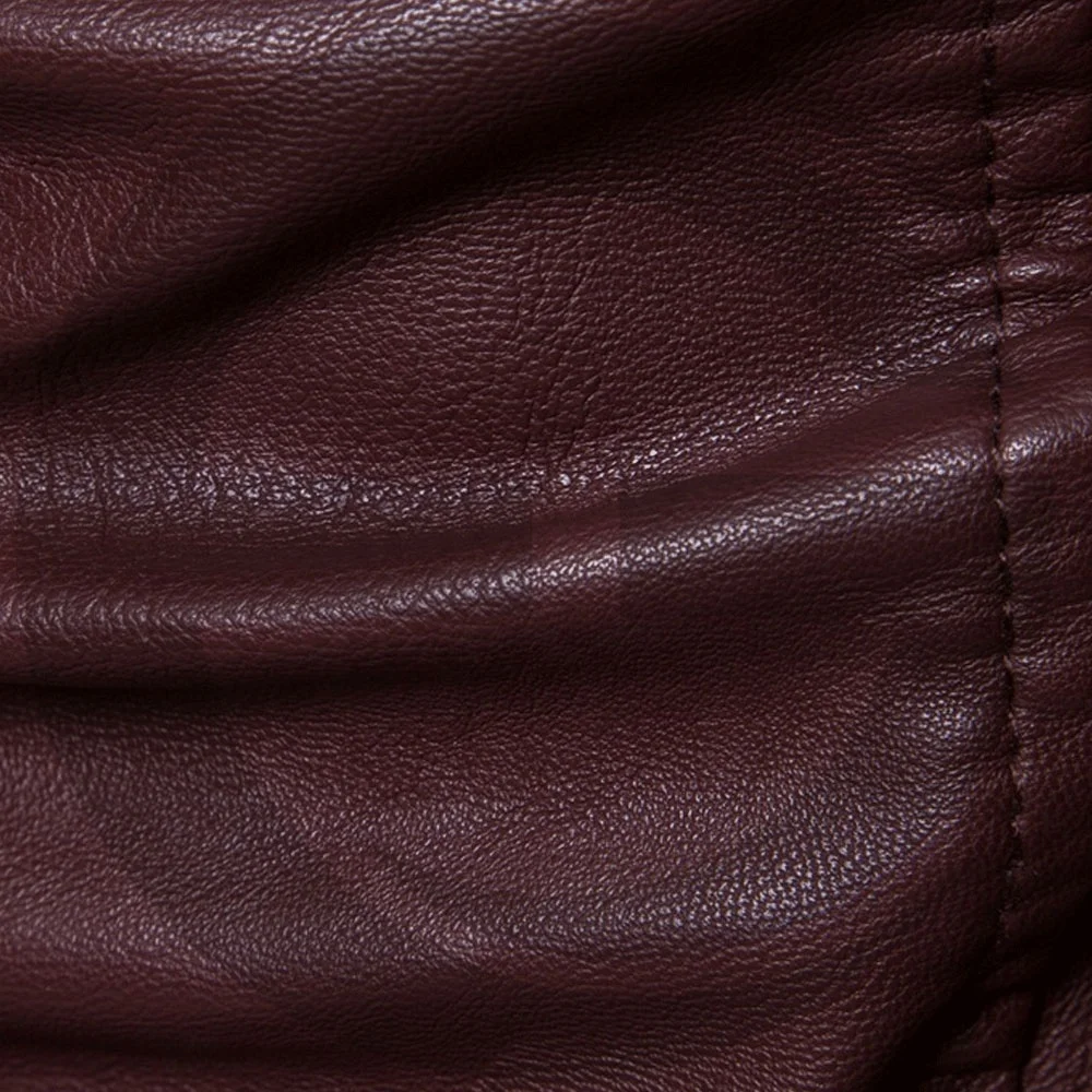 Men Slim Fit Leather Jacket Wholesale Plus Size Men Leather Jacket