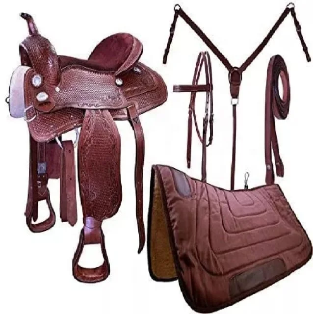 2021 Wholesale Horse Riding Saddles Made With Cowhide Leather With OEM Services