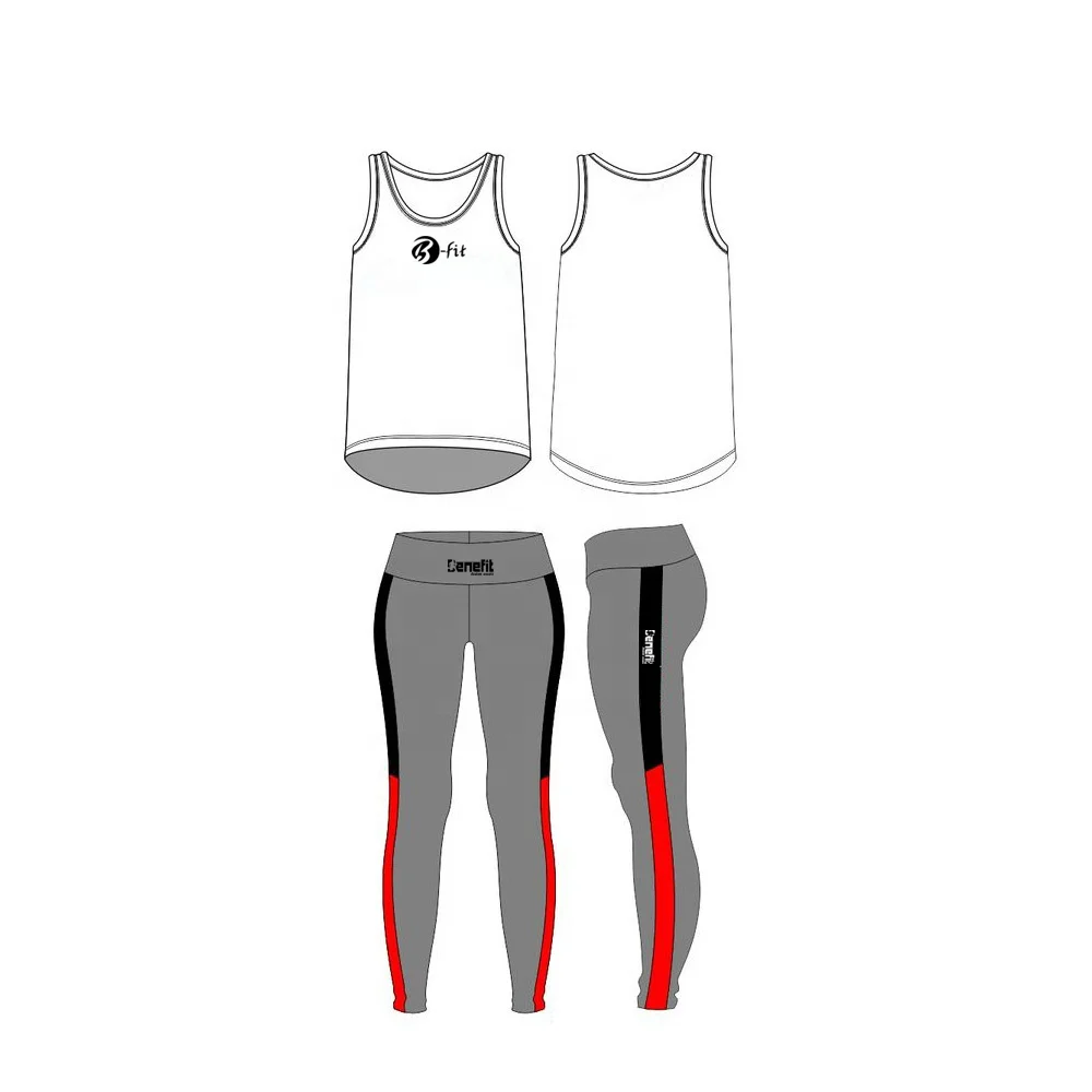  Женский комплект леггинсов для спортзала спортивные майки женщин