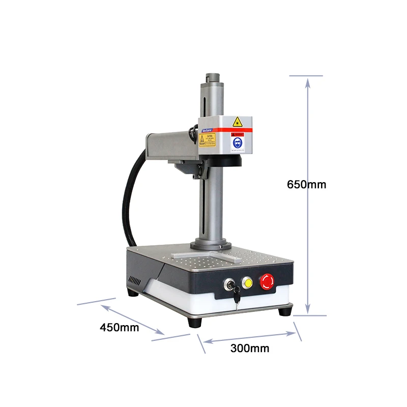 Factory Direct Price 20W 30W Efficient Mini Fiber Optic Metal Engraving Machine Credit Card Laser Engraving Machine