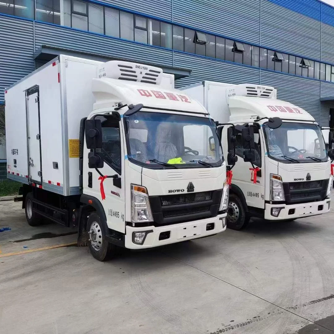 HOWO 4X2 5TON холодильник грузовик для продажи