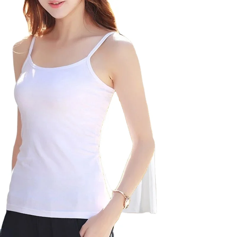 Women Tank Tops Solid Color Cotton Vest Tops Summer t shirts Tops Female Sleeveless Vest Breathable