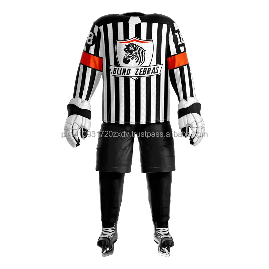 
2021 Custom Ice Hockey Jersey Dye Sublimation Jersey Hockey uniform Classic Ice hockey jersey Team Clubs League Embroidery 