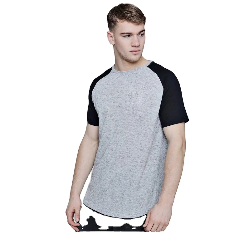 Wholesale Custom Raglan Sleeves T Shirt Multi Colors Breathable Summer Cotton T Shirt for Men Plus Size Printing T Shirts
