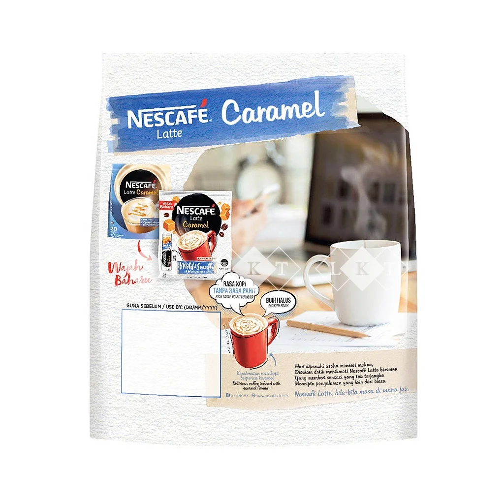 Экспорт прямо с фабрики малазийский знаменитый NESCAFE 3 в 1 латте карамельный мгновенный