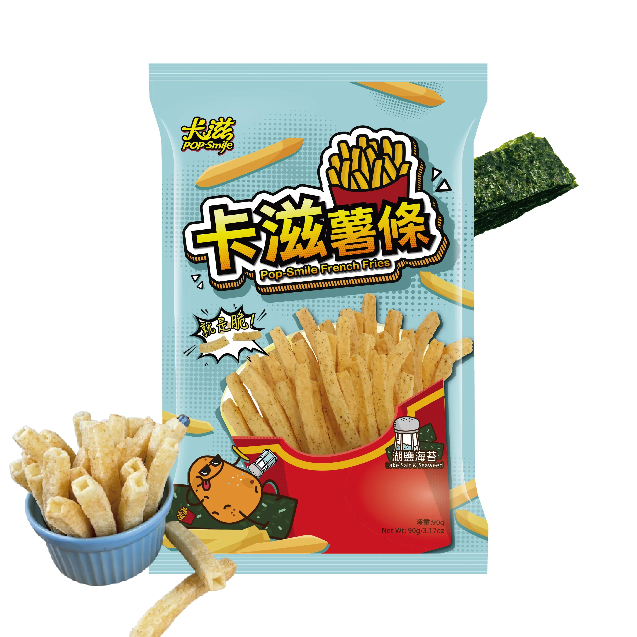 Картофельные чипсы 90 г со вкусом морских водорослей, бесплатный образец в наличии