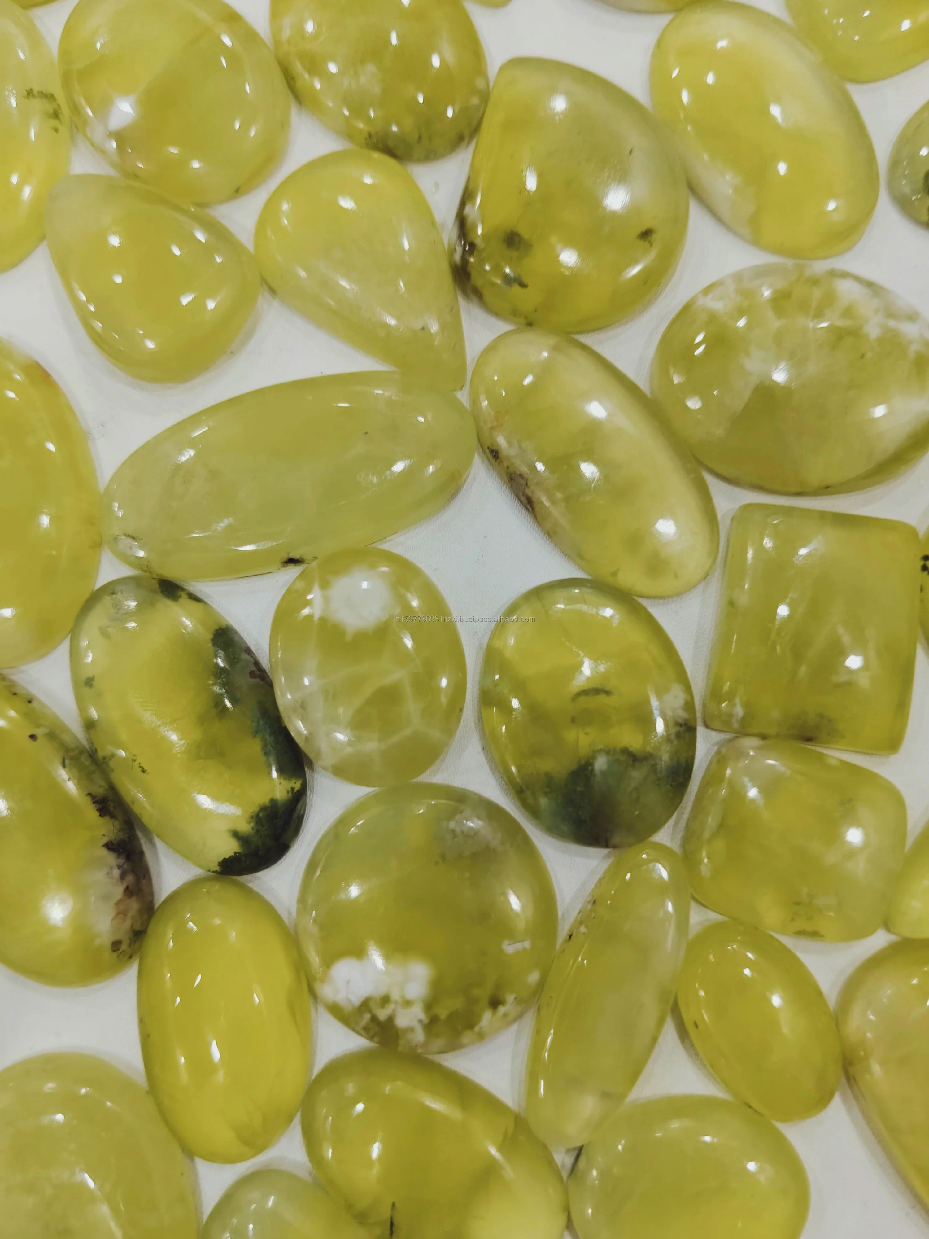 100% Natural Yellow Prehnite Loose Gemstone Top Quality Yellow Prehnite Cabochon Lot Healing Gemstone Hand Made Making Jewelry