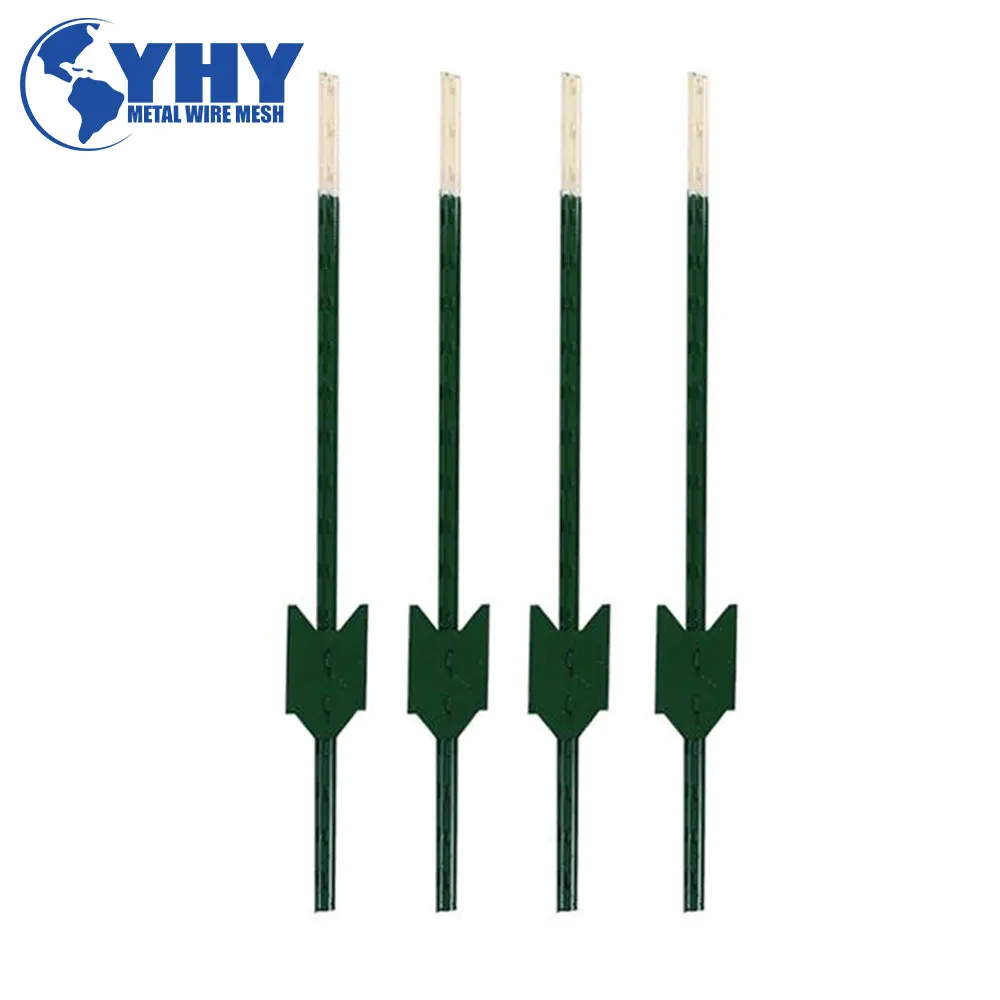 T Bar Posts Factory Supply 1.33 lb/ft 8 Feet Q235 Rail Steel T Studded Post For Sale