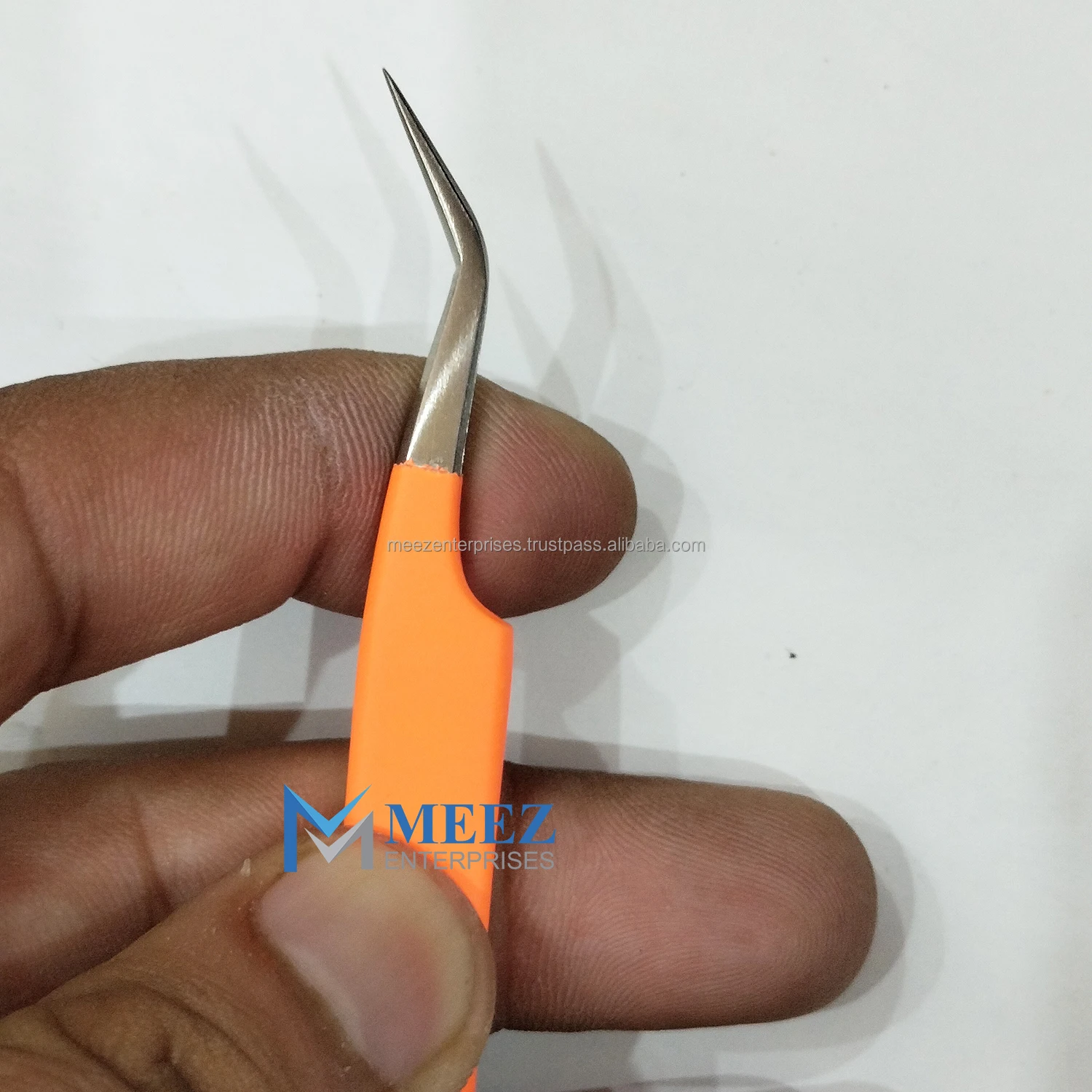 New Fiber Tip Eyelash Extension Tweezer Eyelash Applicator OEM Customized Stainless Steel Top Quality Fiber Tip Tweezer