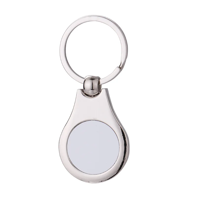 Ready to Ship Most Popular Sublimation Metal Keychain Keyring Holder Blank Metal Key Chain