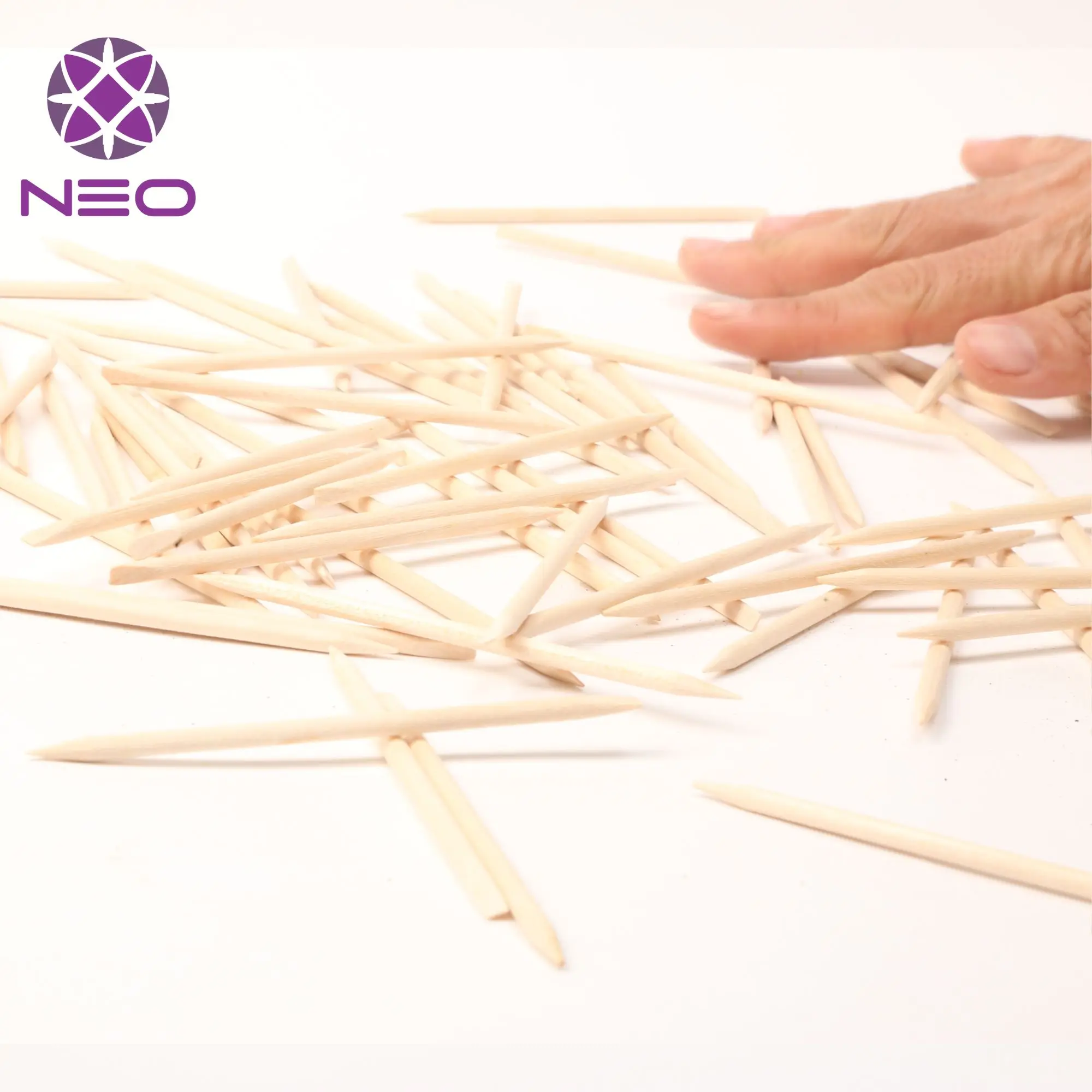 Orange Nail Pusher Disposable Nail File Orange Sticks Remover Tool For Beauty And Personal Care