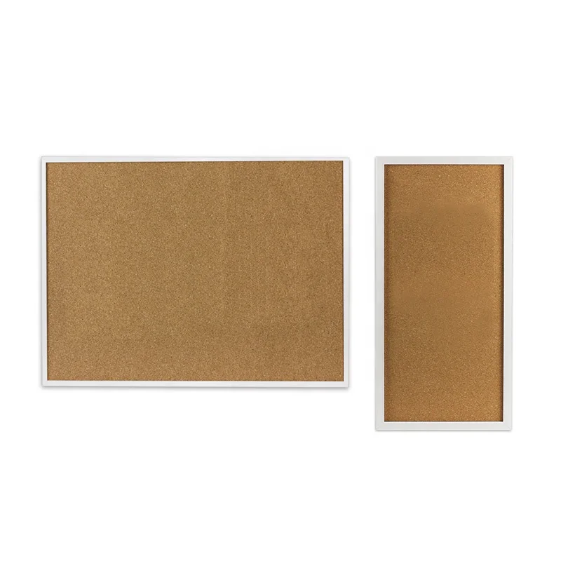 WPC Frame Cork Noticeboard With Push Pins And Hook