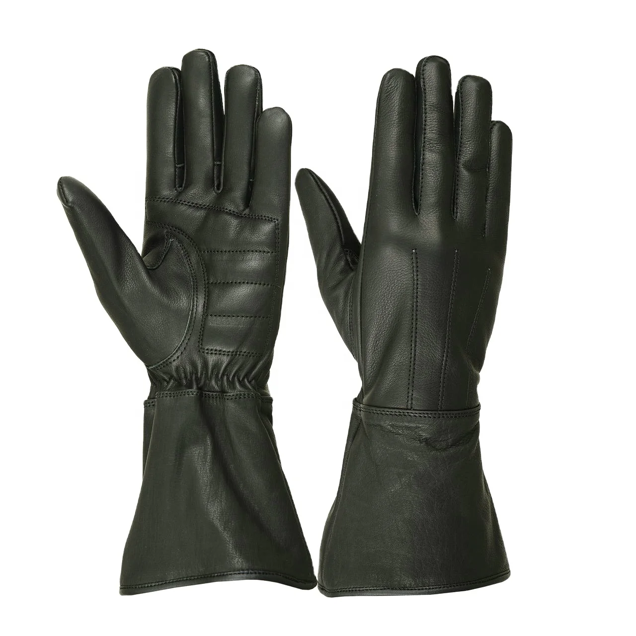 Custom Best Selling High Quality Winter Men Deerskin Leather Gloves Soft Fashion Velvet Black Gloves for Men and Women