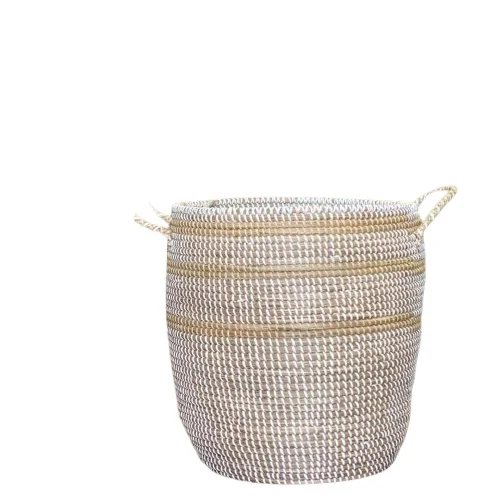 Bamboo Hamper Basket Decorative Baskets Seagrass basket/House ware