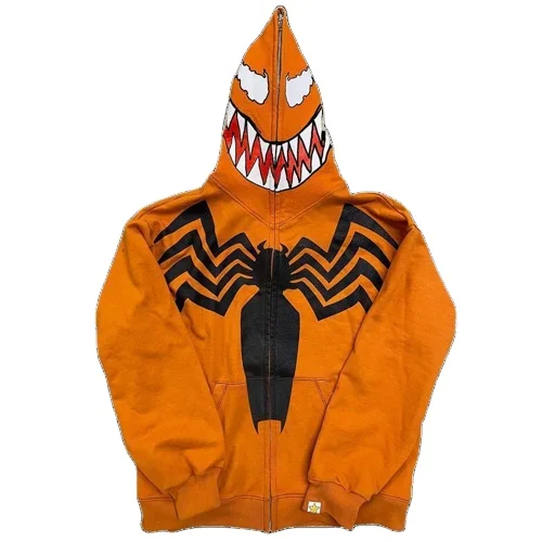 New Arrive Mens Hoodies Custom Logo on Face Latest Design Slim Fit Heavy Weight Hoodies Men Full Zip Up Hoodie