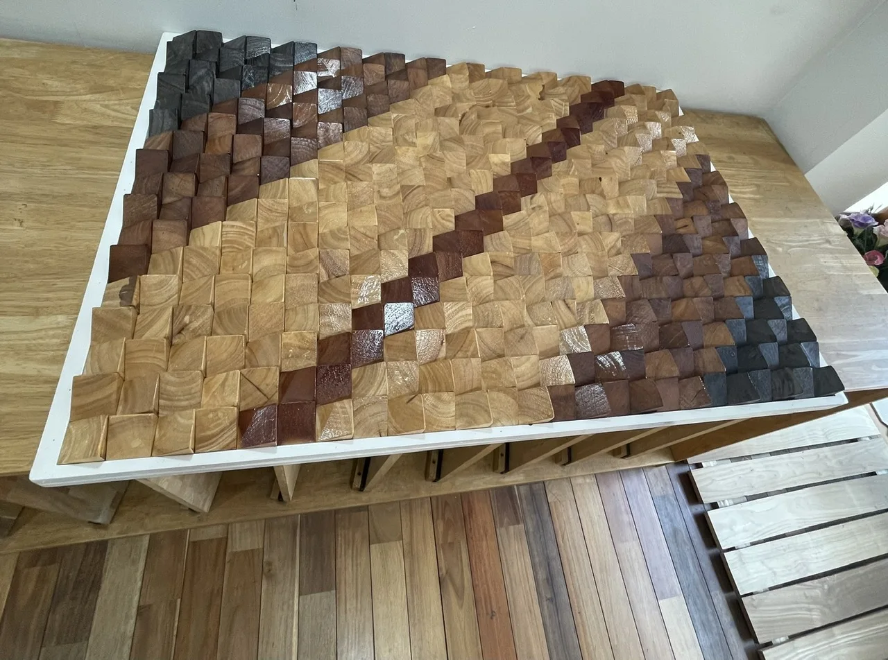 Wholesale Factory-Handmade Gifts Home decor  Wall panel wooden indoor DIY real wooden