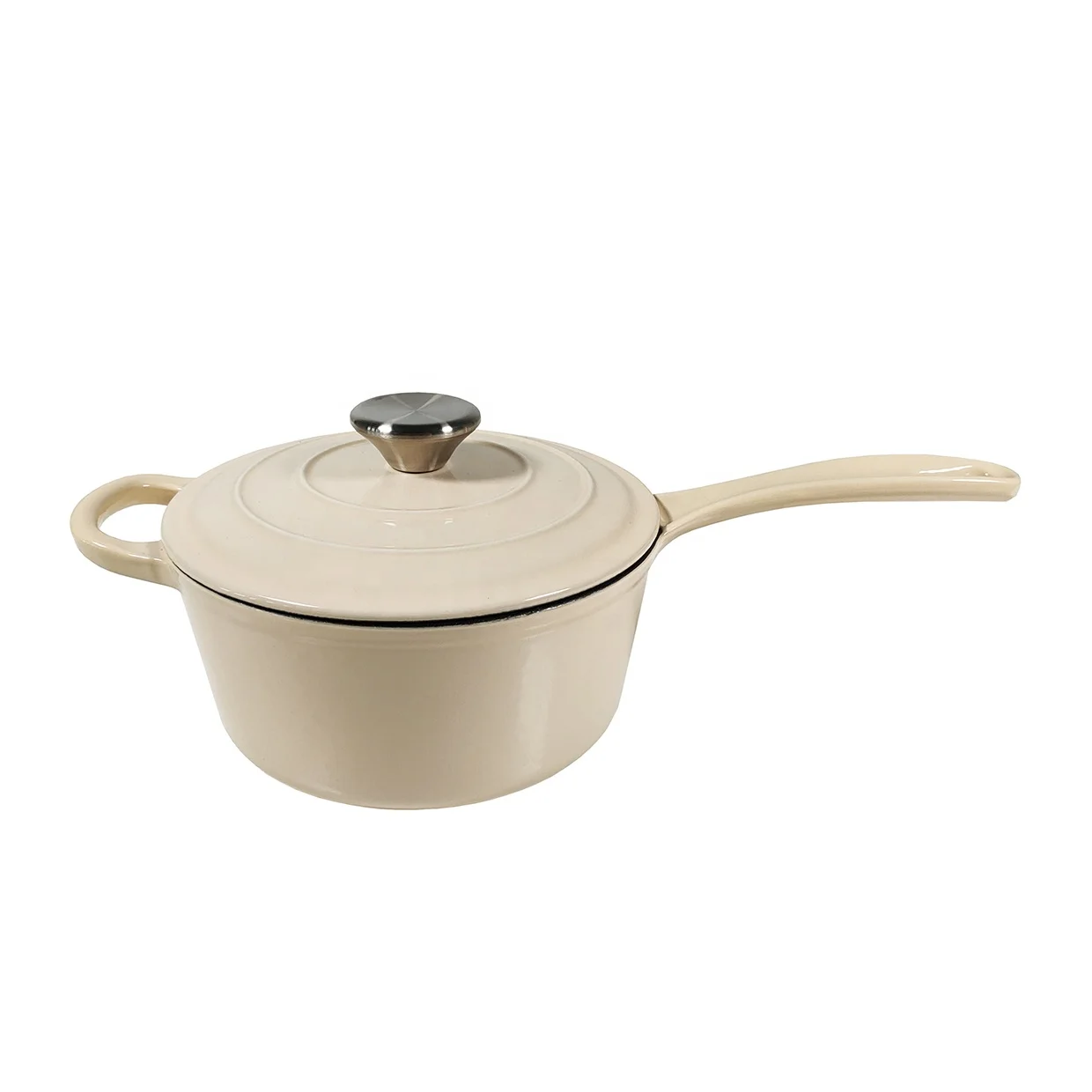Multi-Functional Non-Stick Frying Pan Milk Pot Enameled Cast Iron Saucepan With Lid