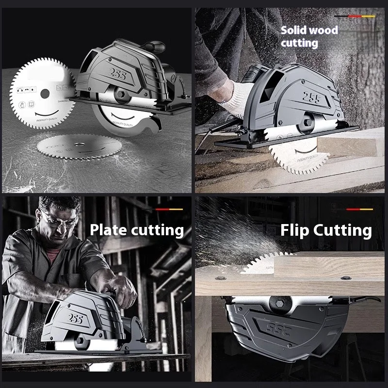 Electric circular saw 7-inch 9-inch household woodworking handheld electric saw cutting saw
