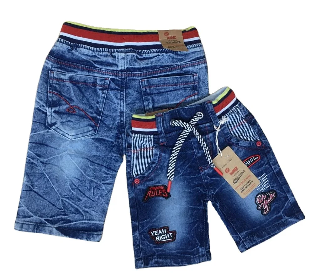 Spandex Denim Shorts(ready Stock). Boys Shorts Casual Branded BD Print Mid Sustainable Support Hot Shorts Spandex / Cotton 6000