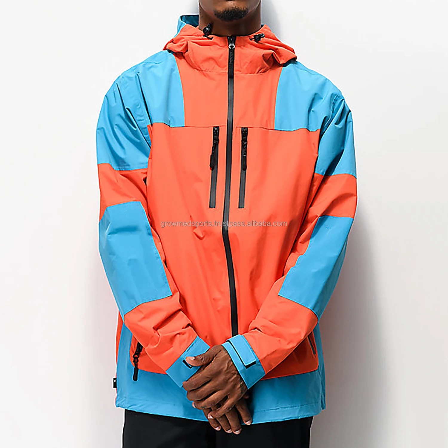 Мужская приталенная куртка составного кроя, дышащая ветровка, теплая зимняя куртка из полиэстера