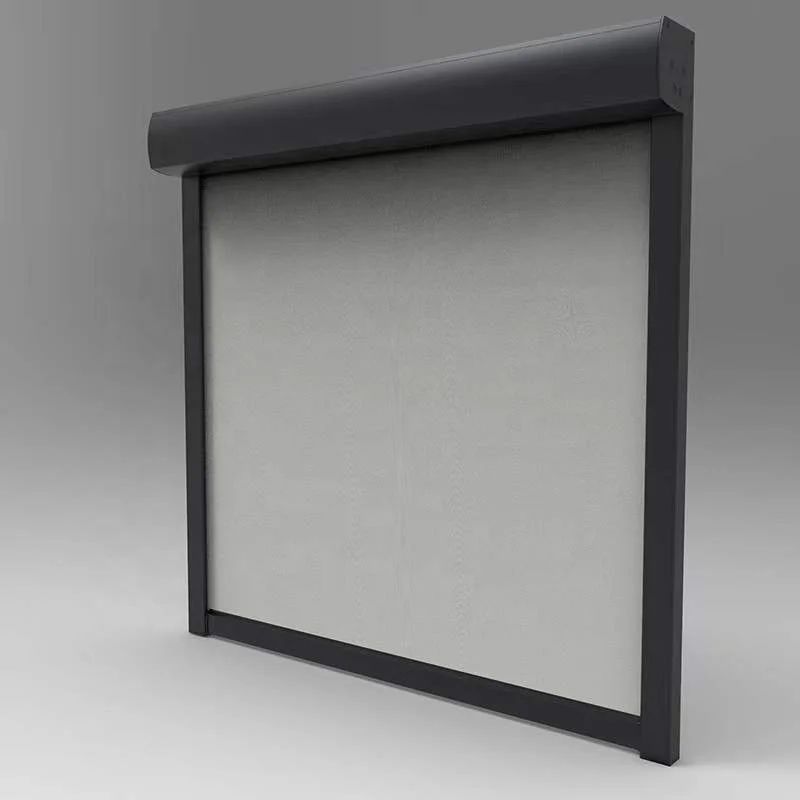 Французские наружные рулонные шторы с электроприводом