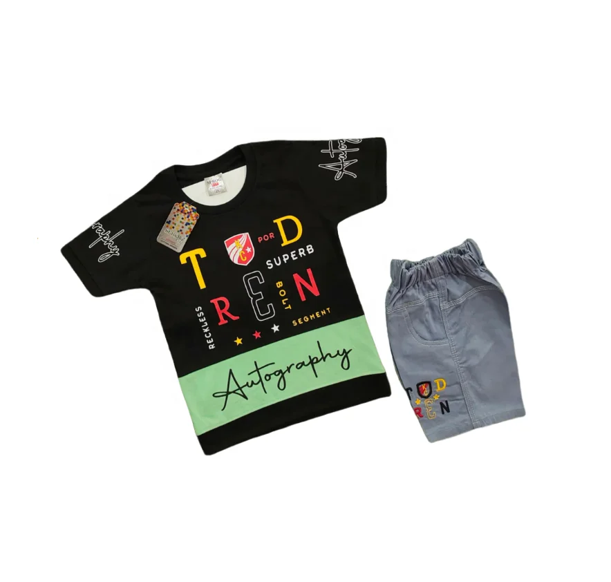 Top Selling Multicolor 2 Piece Kids Clothing Set for Export Selling Use Available at Low Price from India