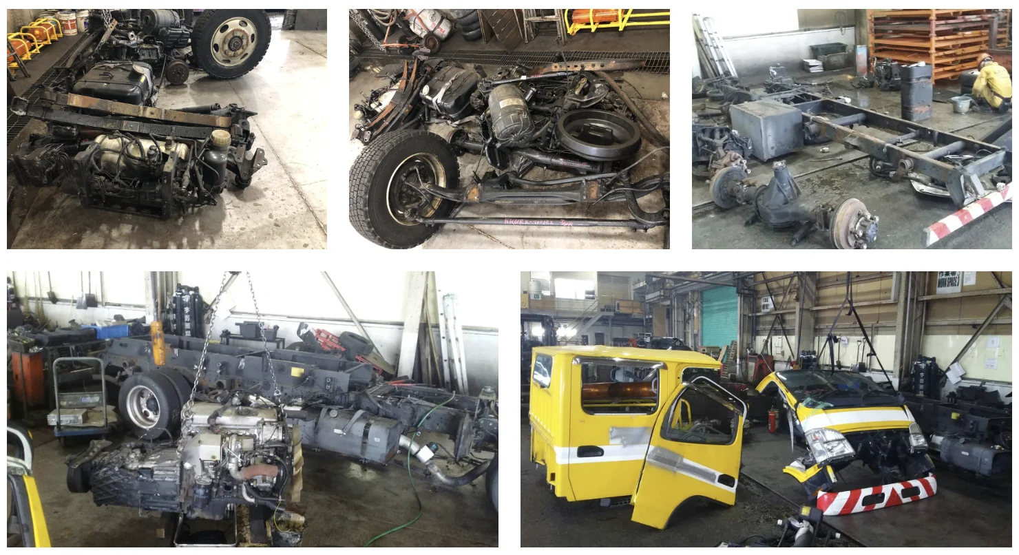 truck cabin cuts Export used truck parts from Japan