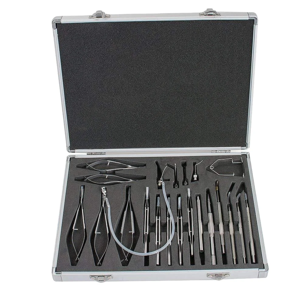 Ophthalmic Cataract Eye Micro Surgery Surgical Instruments SET Kit 21 Pcs