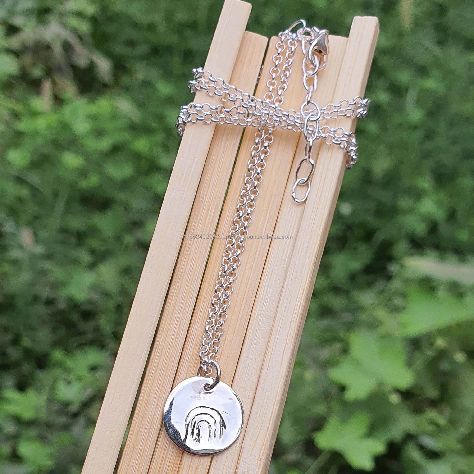 Dainty Rainbow Necklace with Cable Chain 925 Sterling Silver Rainbow Pendant Gold Layering Necklace Easter Mother Gift for Her