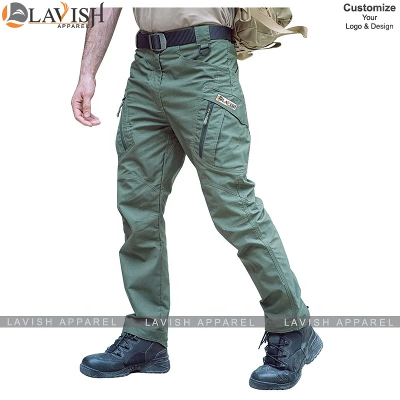 New Mens Tactical Pants Multiple Pocket Elasticity Military Urban Commuter Tactical Trousers Men Slim Fat Cargo Pant