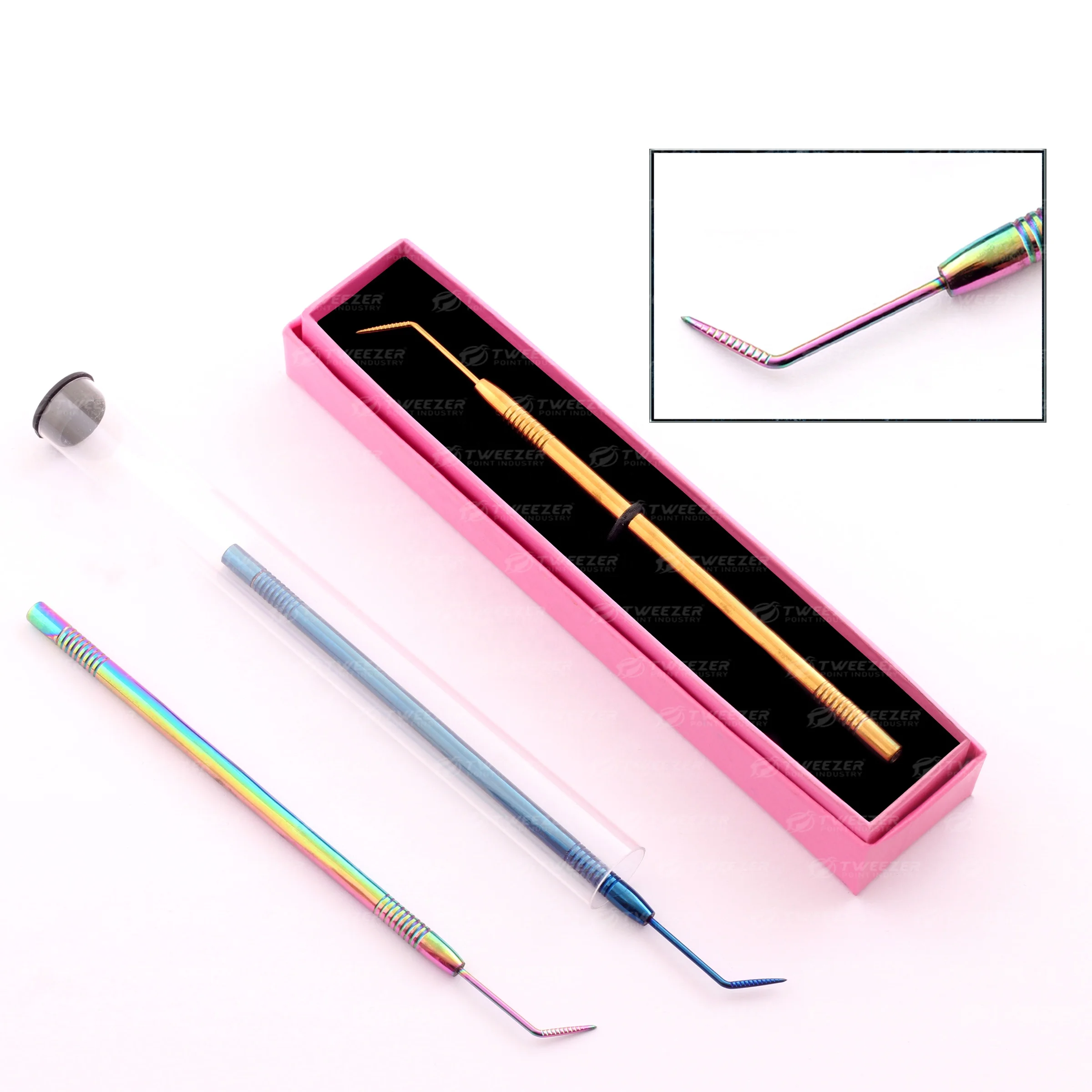 Wholesale High Quality Eyelash Lifting And Separating Tool Japanese Stainless Steel Eyelash Grafting Tool With Customized Color