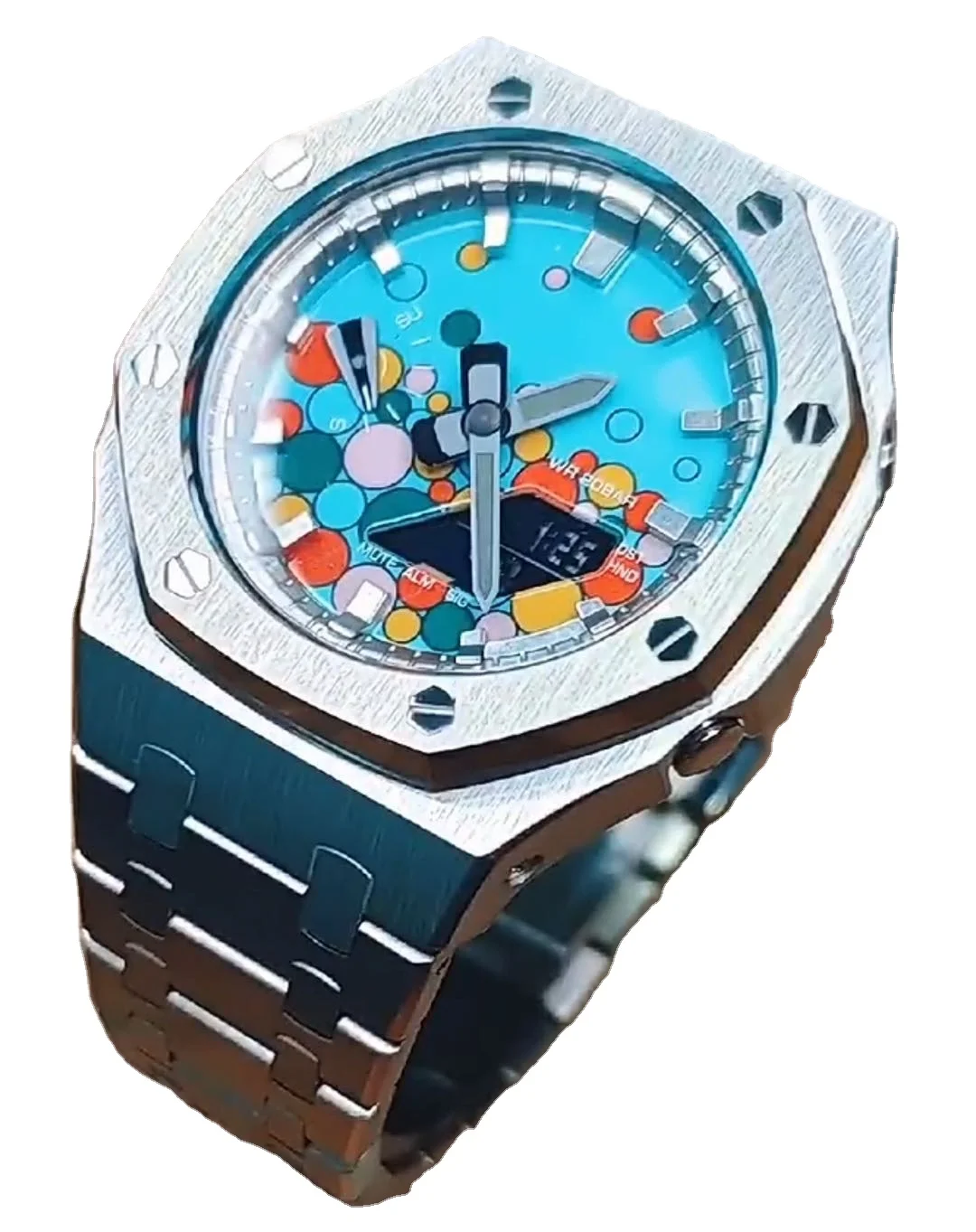 custom luxury diving sapphire nh35 / nh36 movement seik MOD bubble  dial watch