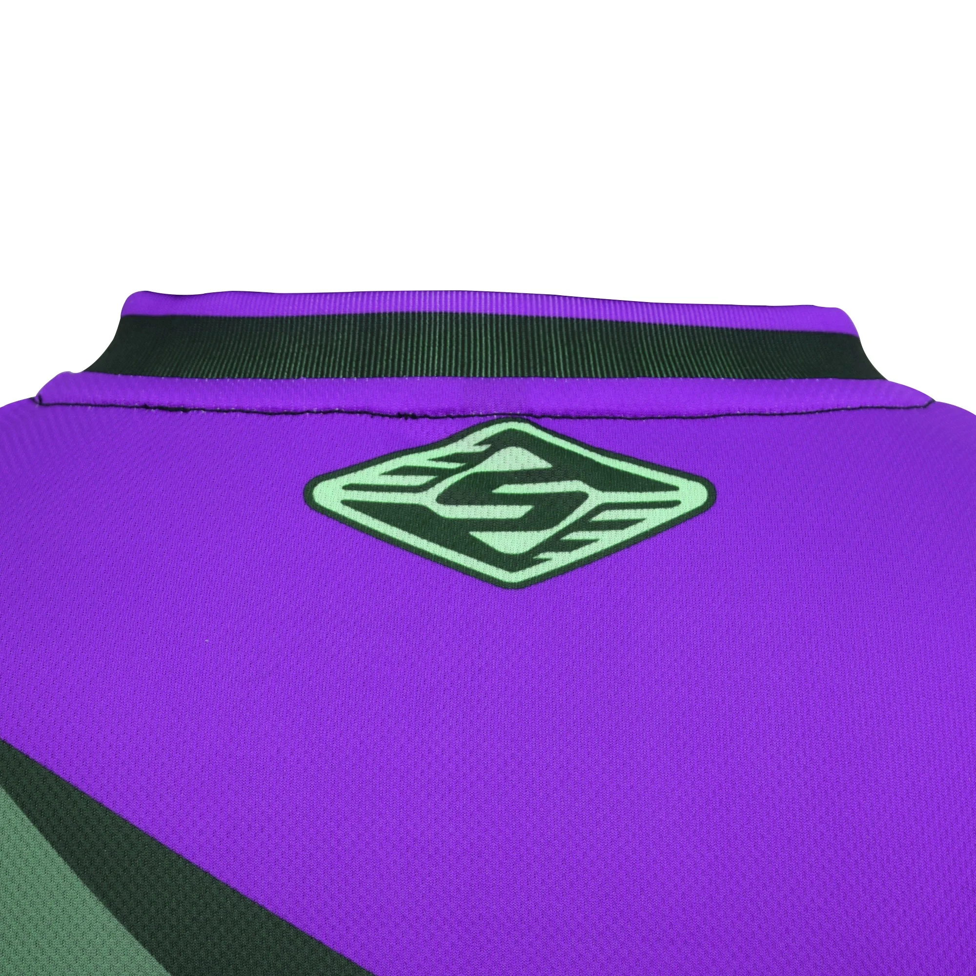 PURPLE POLYGONAL High Quality Motocross Jersey Made of 100% Polyester ODM & OEM Micro Mesh Fabric with Never Fading Color Design