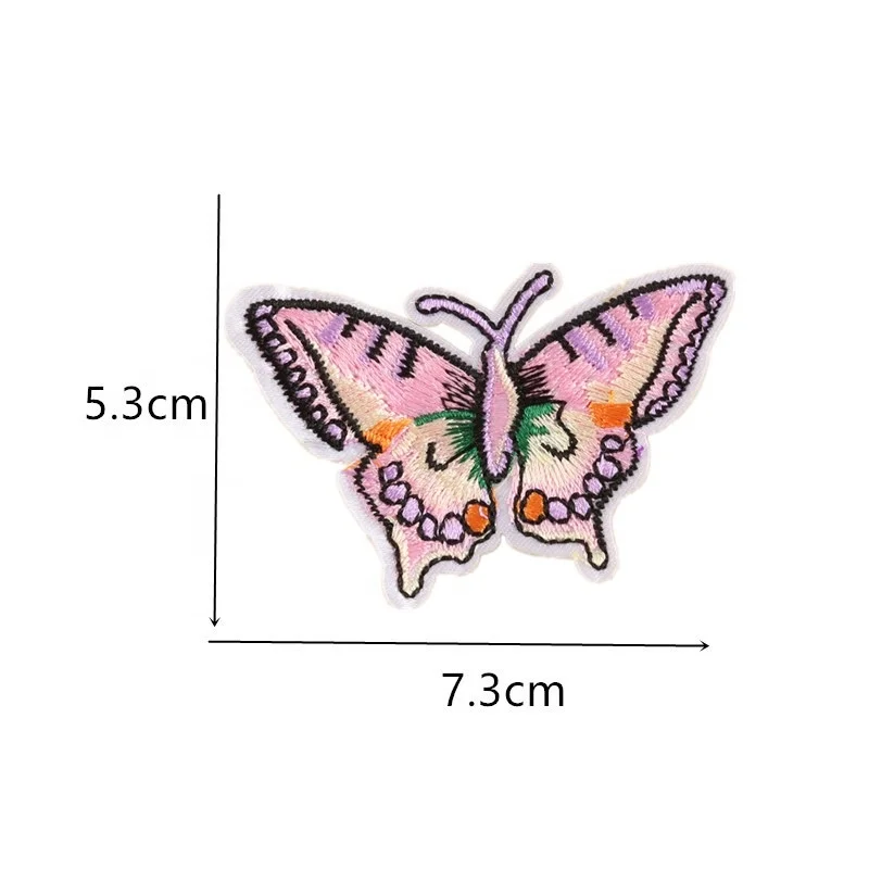 Custom wholesale fashionable flower patch sports club applique iron logo sew on backing fitting badge woven custom patches