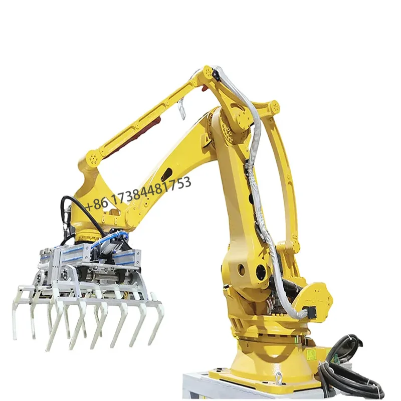 High quality robotic arm intelligent robot palletizer stacking and laying device suitable for cement packaging loading