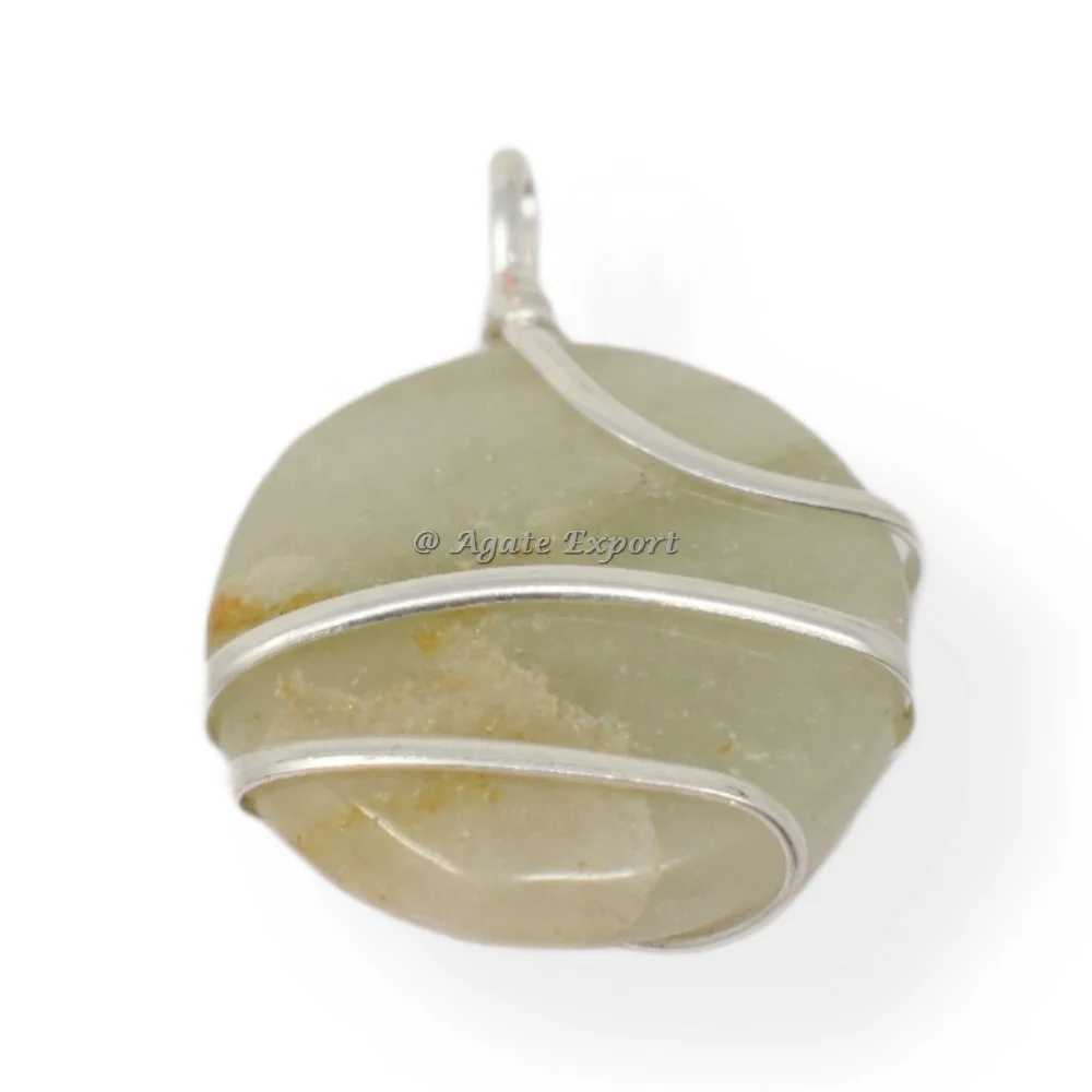 Semiprecious Healing Stone Wholesale Dark Aventurine Heart Wire Wrap Pendant Gold Wire Wrap Natural Gemstone Pendant