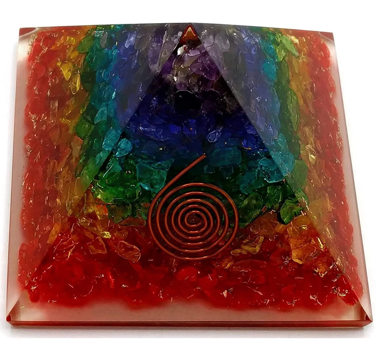 Семь чакр ОРГОН Пирамида чакра оргонит оптом оргоновая