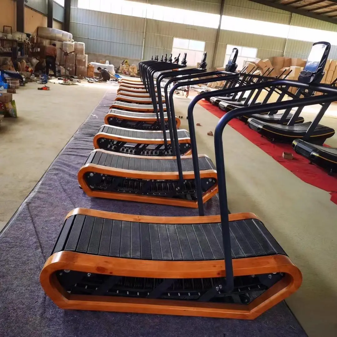 Bodybuilding machine Best Wooden Curved Treadmills UK Canada Manual Mechanical Wooden Curved Treadmill
