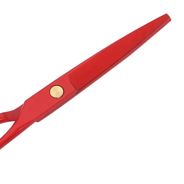 Оптовая продажа 6-дюймовые парикмахерские ножницы 420 из нержавеющей стали супер резка тупые острые наконечники прямые резиновые для салона