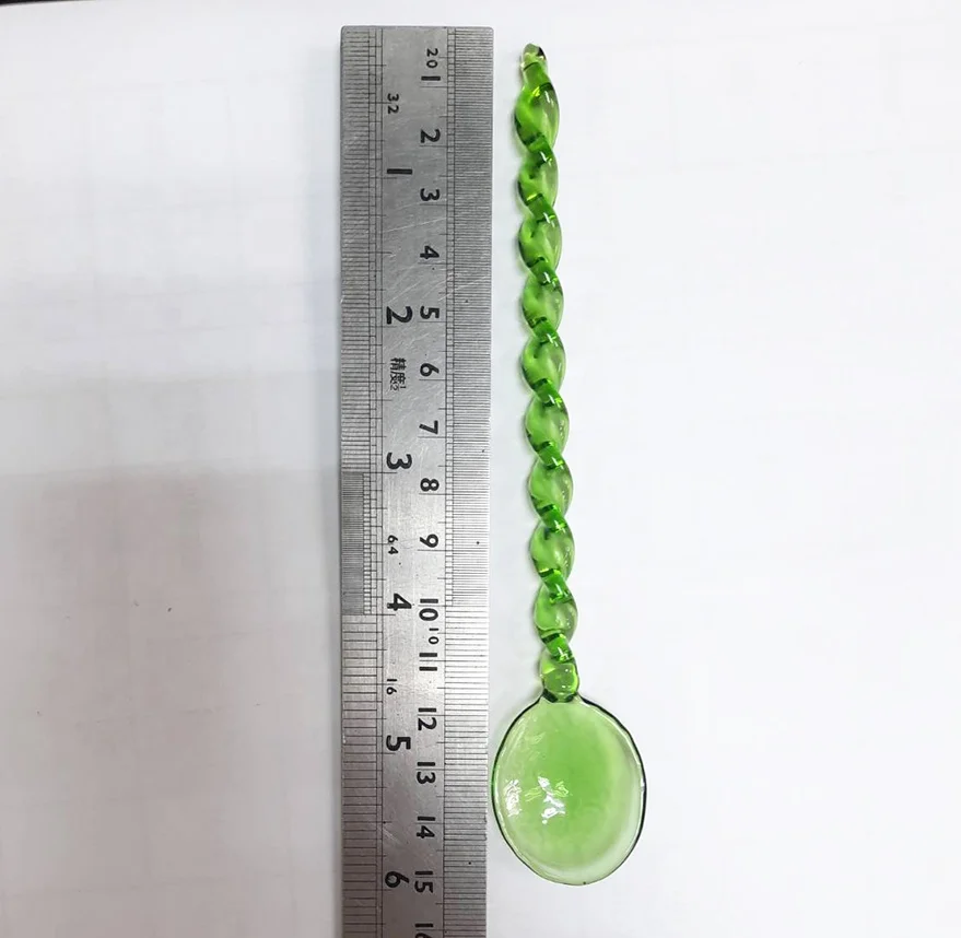 Small Fancy Teaspoons Set Generic Heat Resistant Stirring Glass Spoon