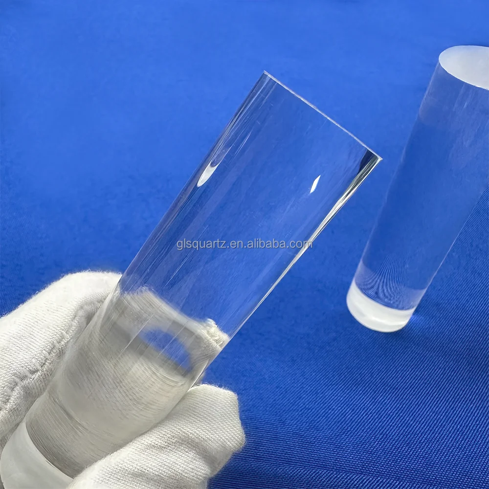 2mm to 80mm Light Guide Quartz Glass rods Clear Borosilicate Quartz Glass Rod