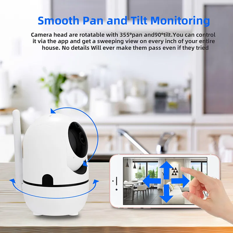 100% Original Sunivision Tuya Camera Wifi Ip Video Wireless Night Vision Auto Tracking Baby Monitoring Camera 360 PTZ Camera