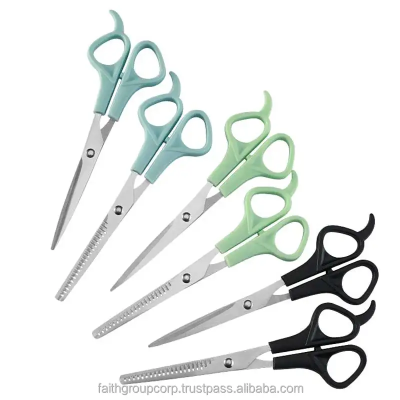 Stainless Steel Hairdressing Scissors 6 Inch Scissors For Cutting Thinning Hair Comb Barber Accessories Salon Styling Shears