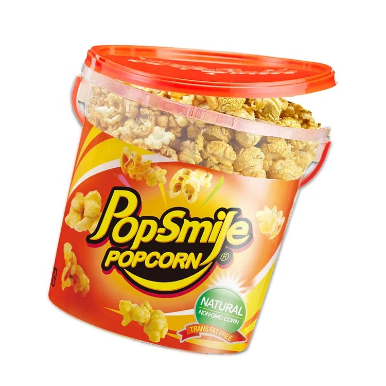 Free Sample Available Grain Snack Popcorn Pink Salt Caramel & American Caramel Flavor Wholesale Snacks